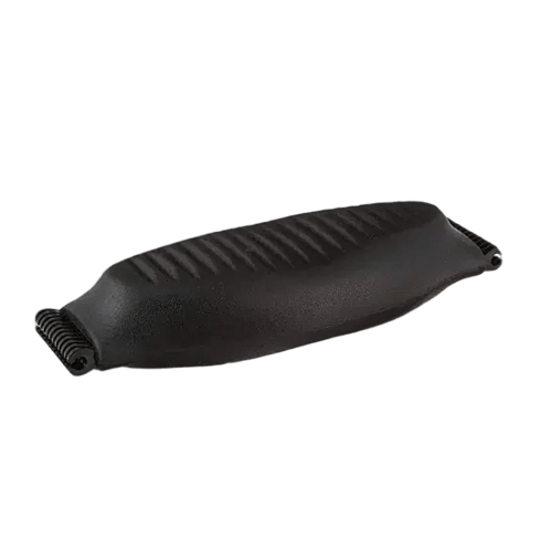 Aeron Herman Miller Lumbar Support Size C, ergonomic black cushion for enhanced chair comfort and posture support.